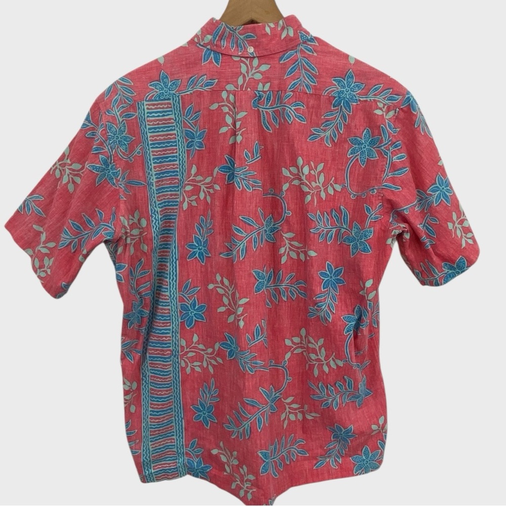 Reyn Spooner Vintage Pink Blue Reyn Spooner Lahaina Sailor Short Sleeve Shirt - Picture 4 of 8